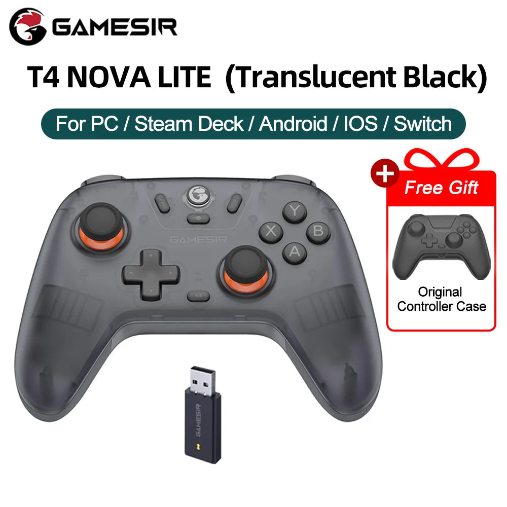 GameSir Nova Lite Wireless Gamepad Controller with Bluetooth, Dongle, Wired for Switch, Android, IOS, PC & Steam Games