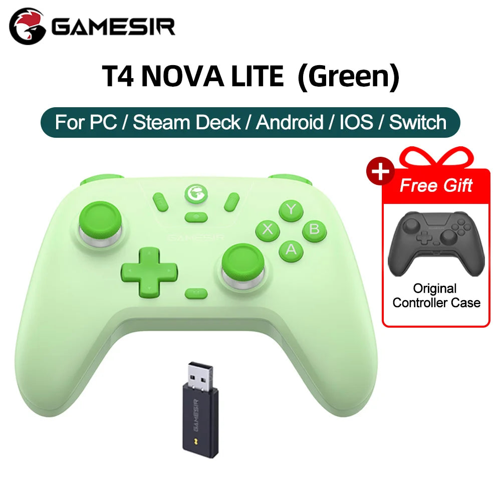 GameSir Nova Lite Wireless Gamepad Controller with Bluetooth, Dongle, Wired for Switch, Android, IOS, PC & Steam Games